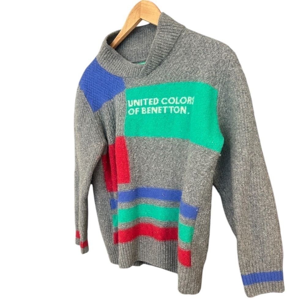 Vintage United Colors of Benetton wool sweater S-M good vintage condition rare! - Picture 1 of 12